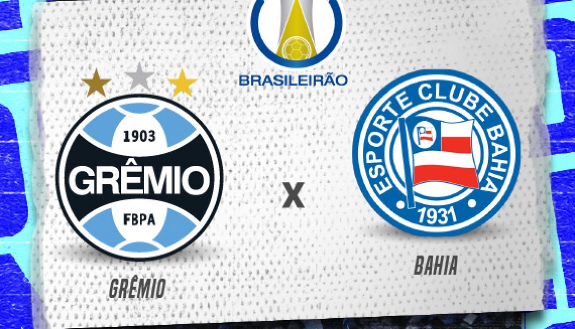 Grêmio e Bahia se enfrentam no próximo domingo na Arena do Grêmio