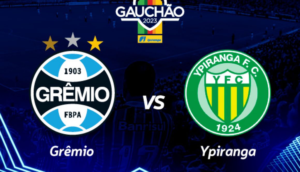 Ingressos para o setor visitante já estão disponíveis para a partida entre Grêmio x Ypiranga, no dia 25 de março