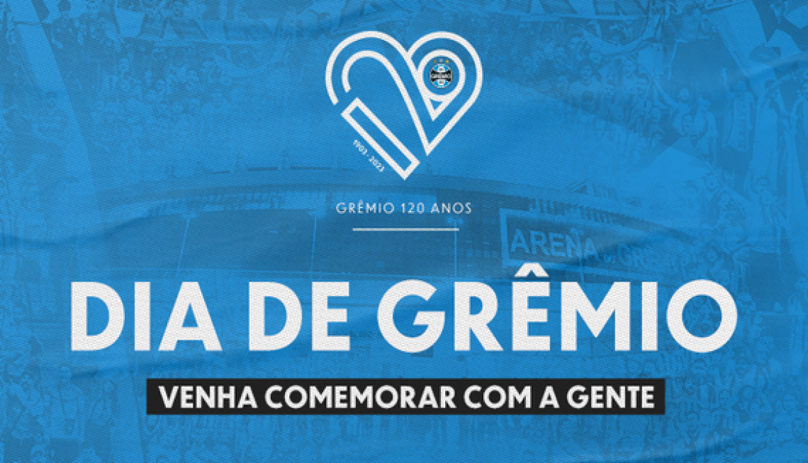 Grêmio celebra 120 anos de história na festa Dia de Grêmio
